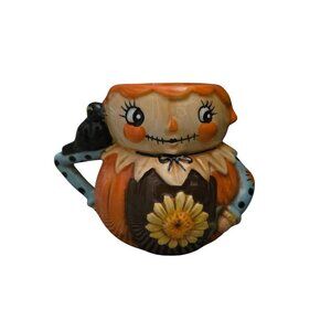 Johanna Parker Harvest Girl Scarecrow Fall Mug Autumn